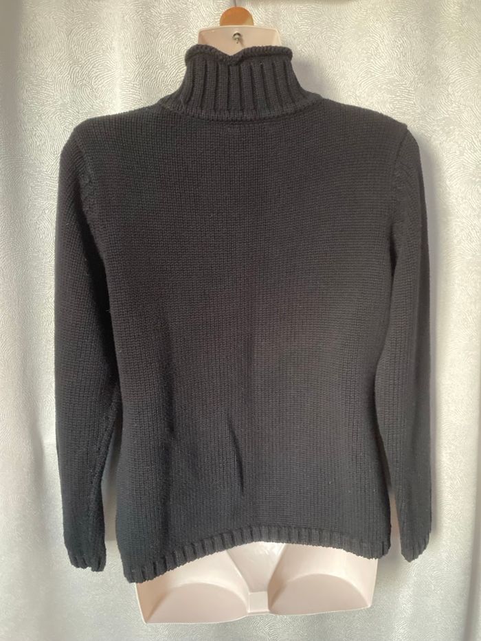 Pull noir torsades taille 4 Zamba - photo numéro 2