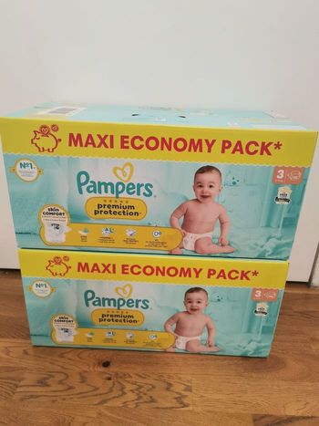 224 Couches pamper taille 3 pamper premium protection