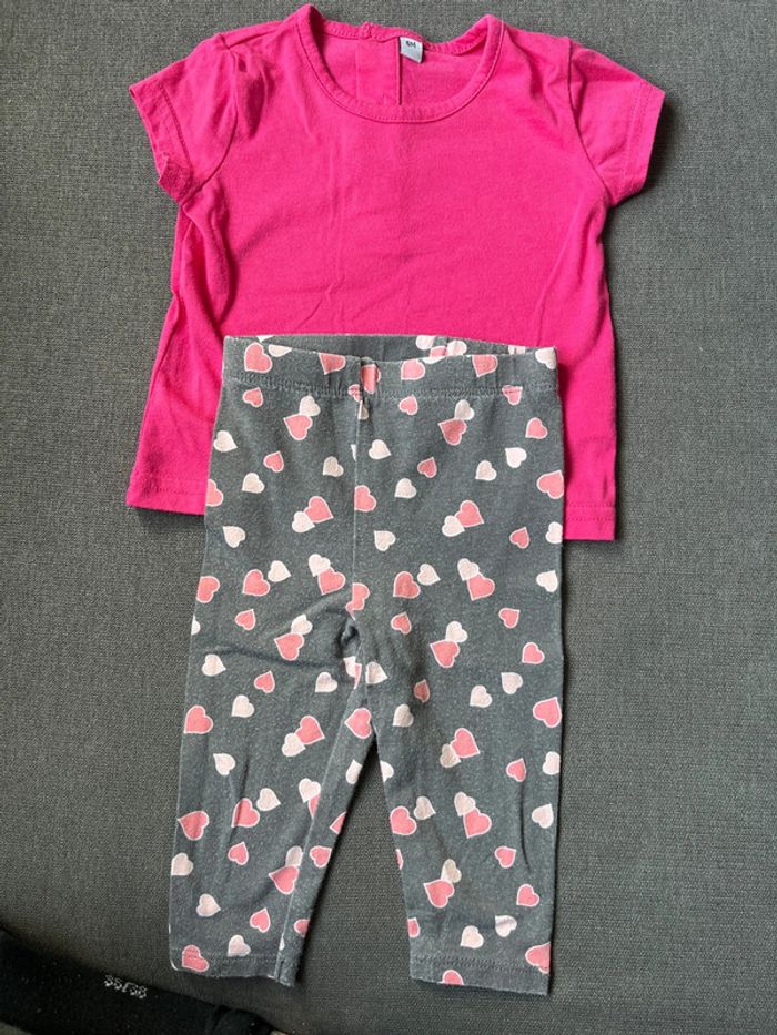 Ensemble legging + teeshirt 6 mois - photo numéro 2