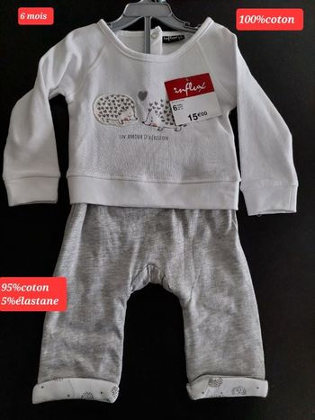Ensemble 2 pièces mixte 6mois