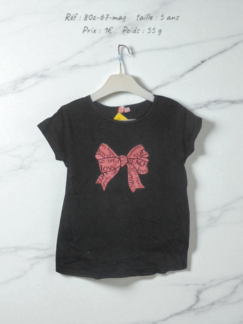 T-shirt 5 ans (80c-67-mag)