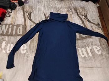 Pull fin col roulé grossesse