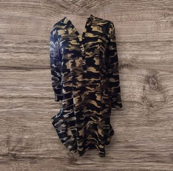 Tunique Longue Motif Camouflage