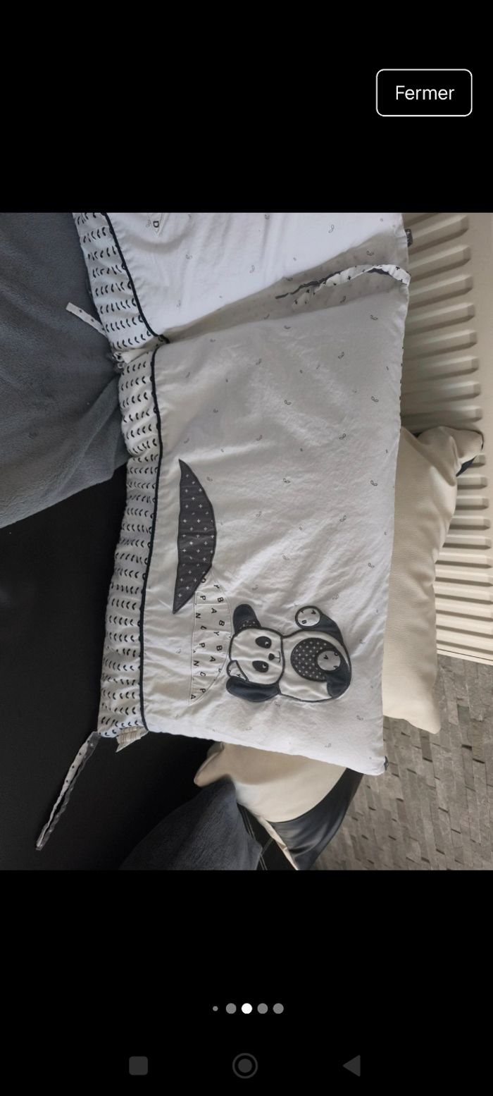 Tour de lit panda sauthon Aubert - photo numéro 2