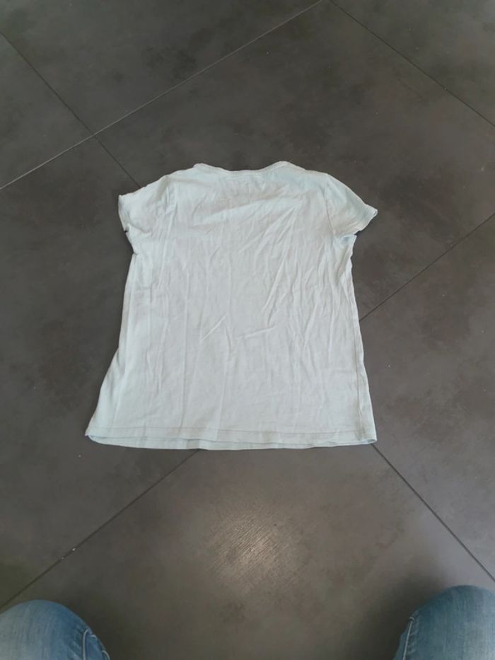 Tee-shirt manches courtes basic vert pâle kiabi 12 ans - photo numéro 3