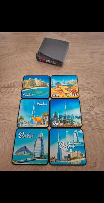 Dessous de verre x6 Dubaï