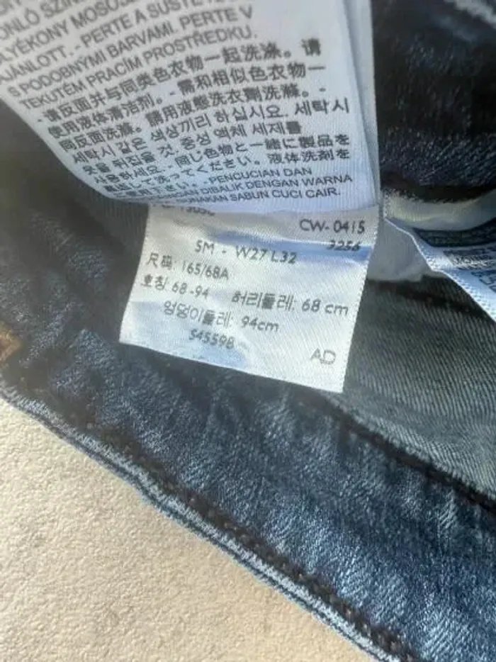 Jeans Levi's 518 Bootcut W27 FR36 L32 coupe patte d'eph évasé bleu Femme Women pan572b - photo numéro 7