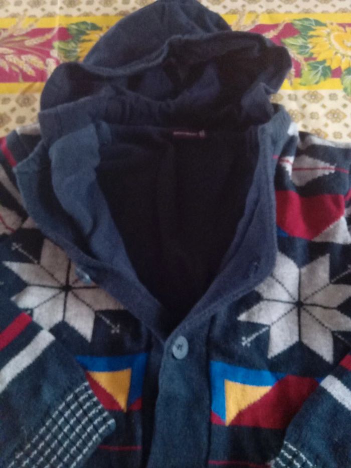 Gilet capuche double polaire - photo numéro 3