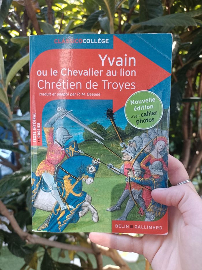 Livre Yvain ou le chevalier au lion. Chrétien de Troyes. - photo numéro 2