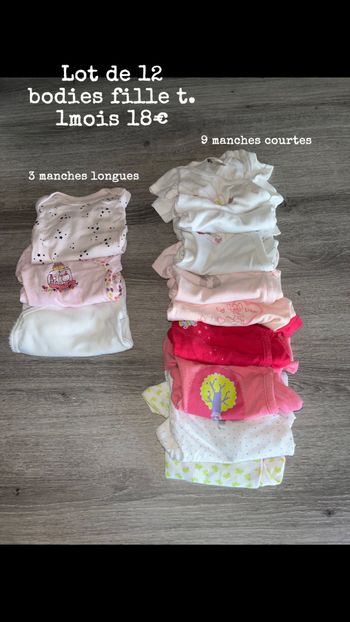 Lot 12 bodies fille