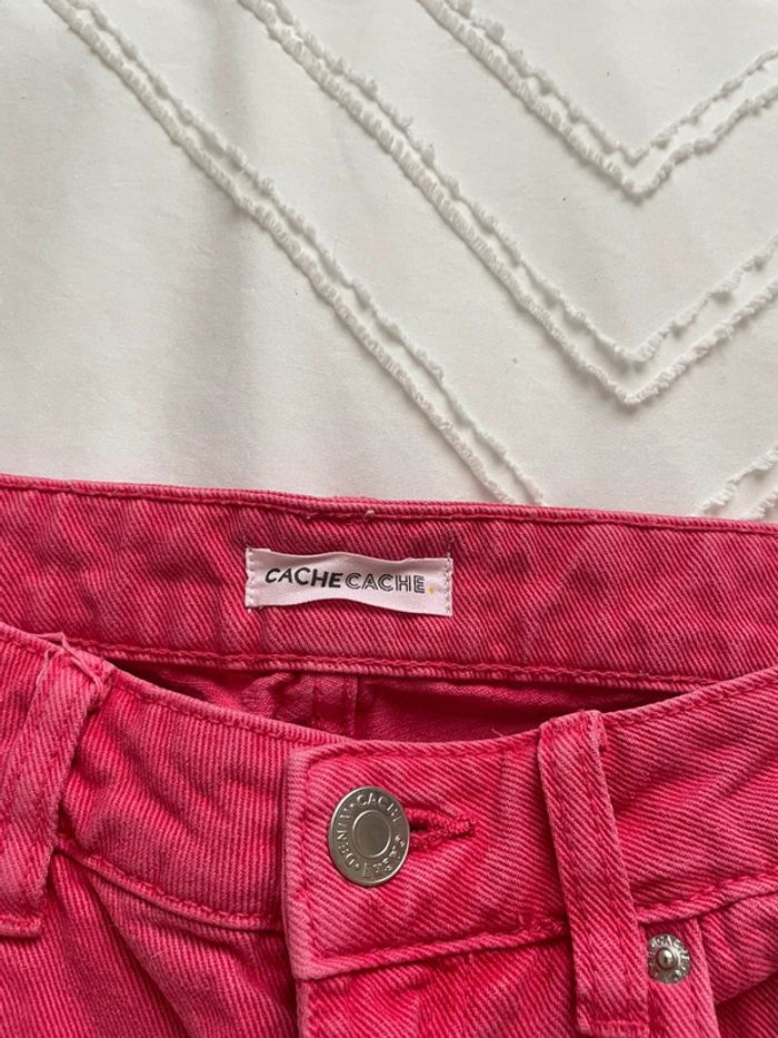 jeans rose wide leg - photo numéro 3
