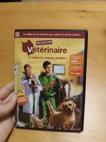 Jeu mission vétérinaire je soigne les animaux familiers pc cd-rom