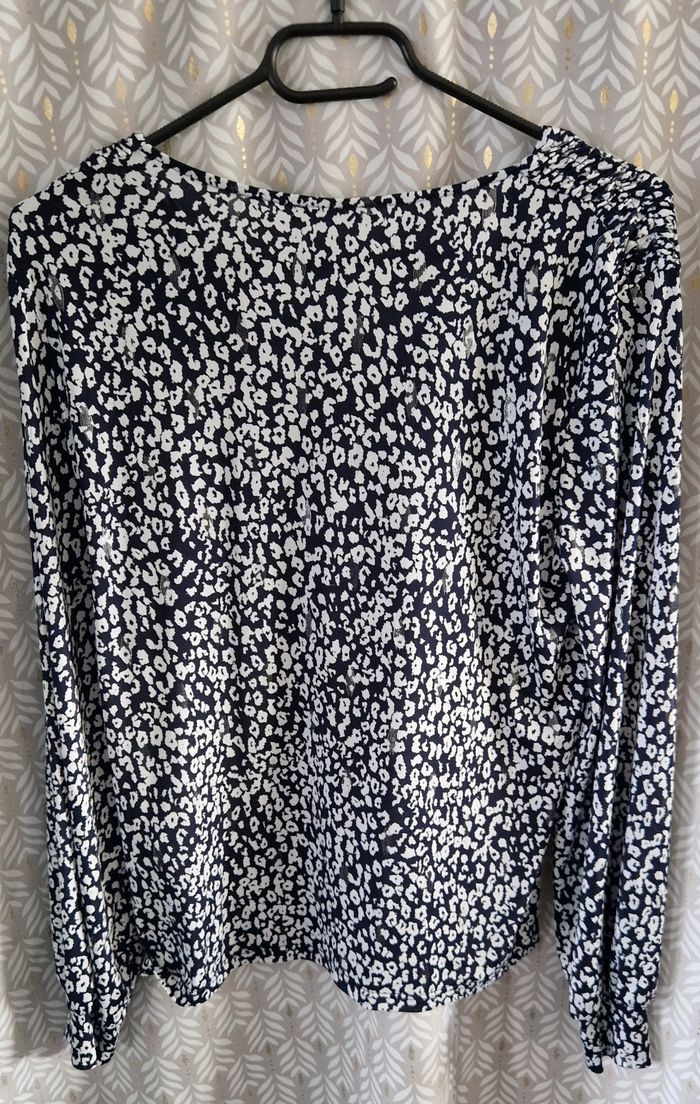 Blouse Bréal en très bon état - T 1 - Bleue et blanche - photo numéro 2