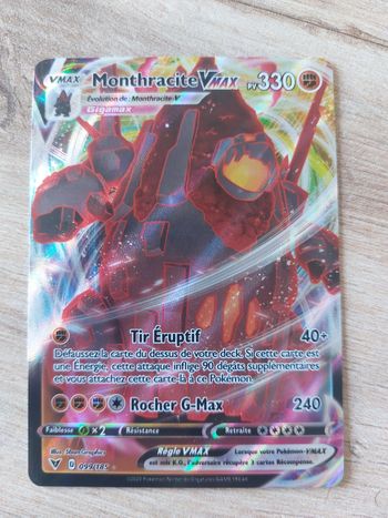 Carte pokemon Monthracite Vmax 99/185 Voltage éclatant