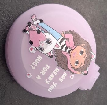Brosse à cheveux enfant avec miroir – compacte – violette