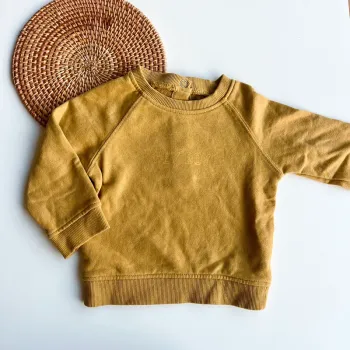 Sweat moutarde kiabi 12 mois