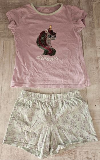 Pyjama short licorne 8 ans