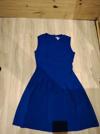Robe chic bleu électrique h&m taille 38