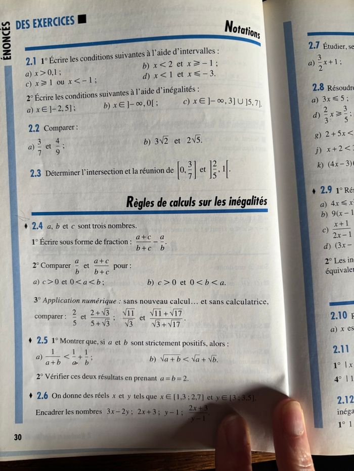 Mathématiques seconde avec exercices résolus - photo numéro 6