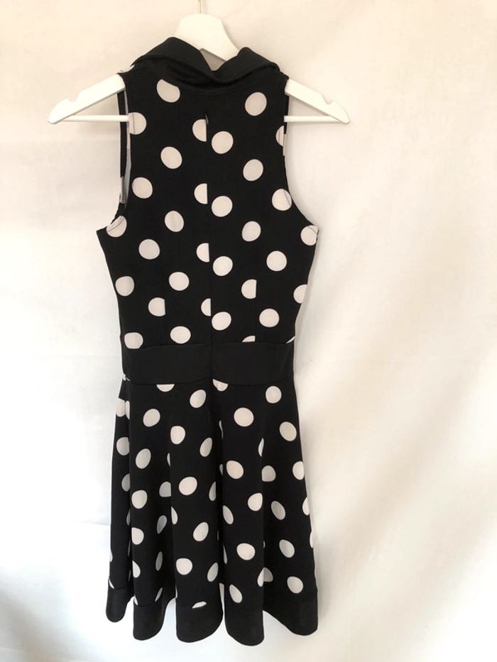 Robe sans manches noire à pois style vintage iHot taille 34 36 comme neuve - photo numéro 12