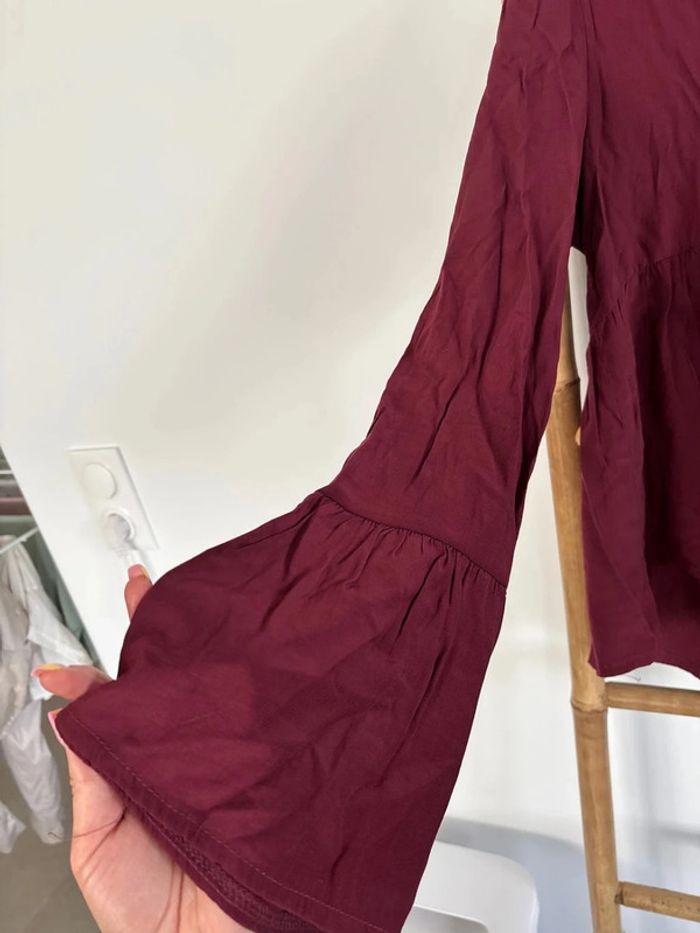 Blouse bordeaux - photo numéro 2
