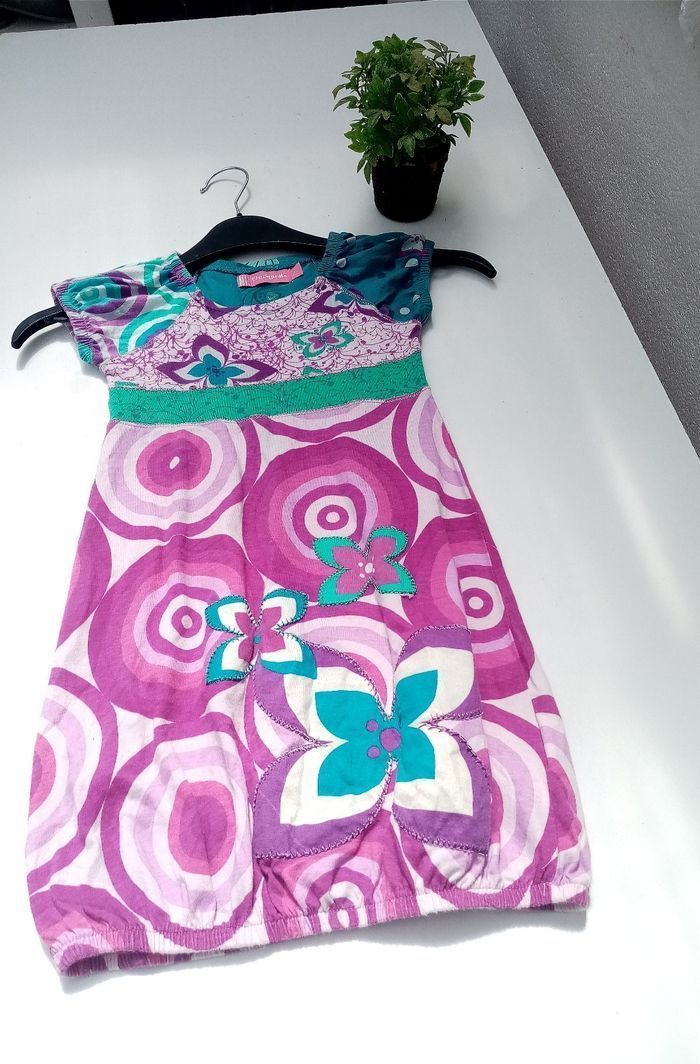 Robe fleurie /fille /desigual/4 ans - photo numéro 5
