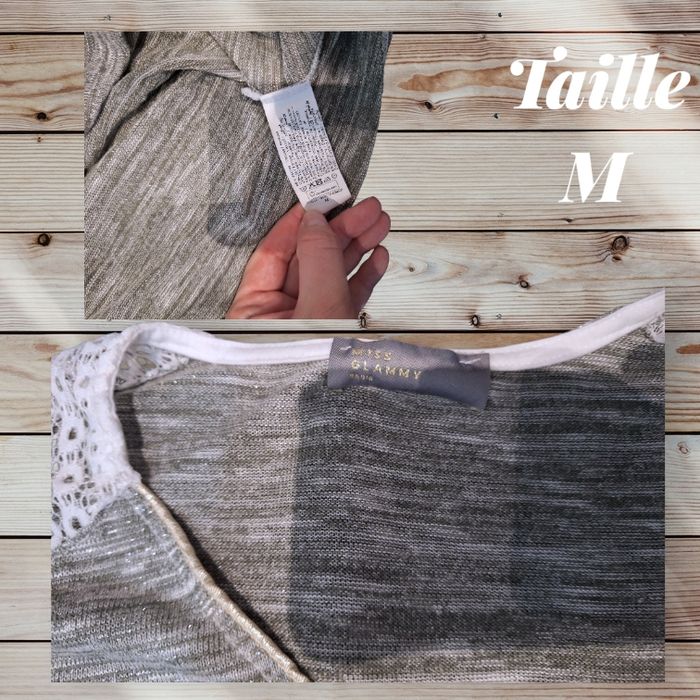 🌸👚 T-shirt Liss Glammy Paris – Taille M 👚🌸 - photo numéro 3