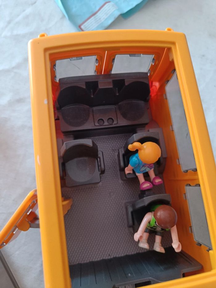 #rau1785_jouet. Petit car scolaire playmobil - photo numéro 4