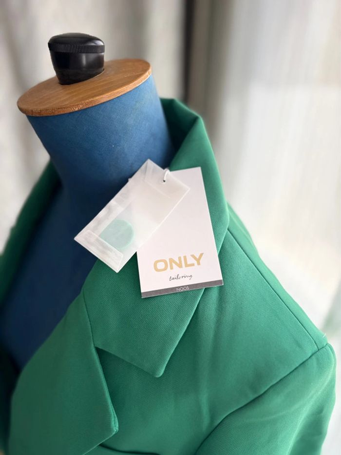 Veste blazer Only - vert - neuf avec étiquette - taille 38/M - photo numéro 3