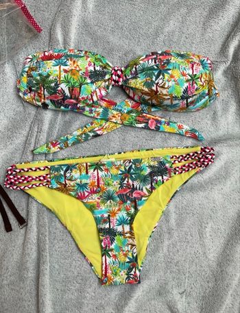 Bikini Banana Moon Taille 36/S imprimé tropical neuf