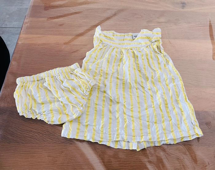 Robe avec sur culotte assortie 12 mois - photo numéro 3