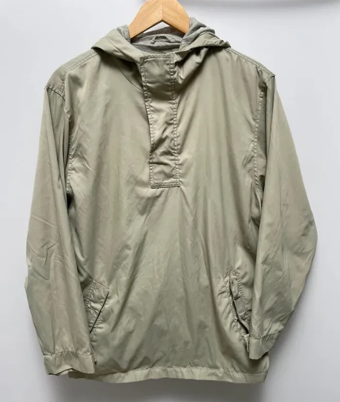 Nylon Hoodie Windbreaker Gap khaki green Womens L