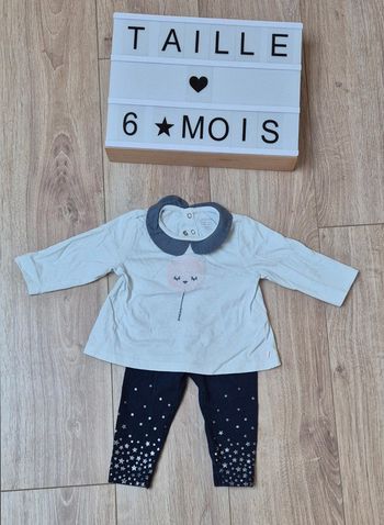 Ensemble bébé fille 6 mois