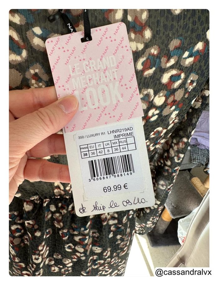 Robe noire fleurie Luxury - Naf Naf - photo numéro 2