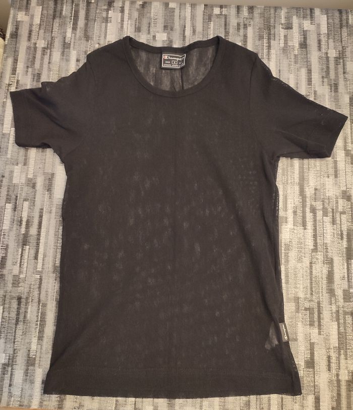 T-shirt resille noir - photo numéro 7