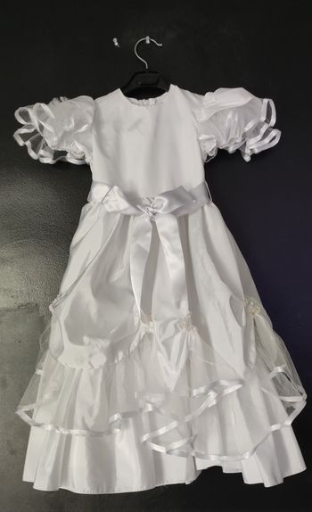 Robe de soie en dentelle cérémonie 18-24 mois