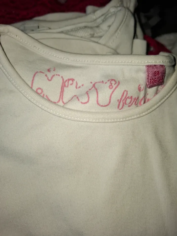 Lot de 2 T-shirt blanc Kiabi 8 ans - photo numéro 4