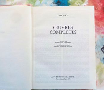 MOLIERE OEUVRES COMPLETES L'INTEGRALE Ed. du SEUIL 1962
