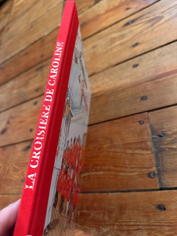 La croisière de Caroline édition limitée bord tissu rouge livre bd album Pierre Probst - photo numéro 3