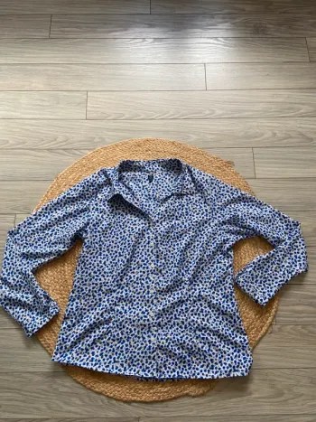 💙 Jolie chemise chemisier femme à pois Terre de Marins Taille XL 💙