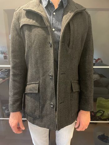 Manteau anthracite homme