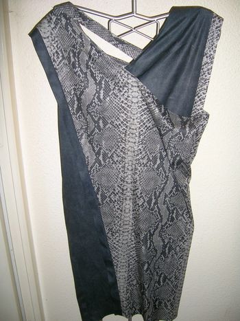 vintage tunique portefeuille motif serpent taille L