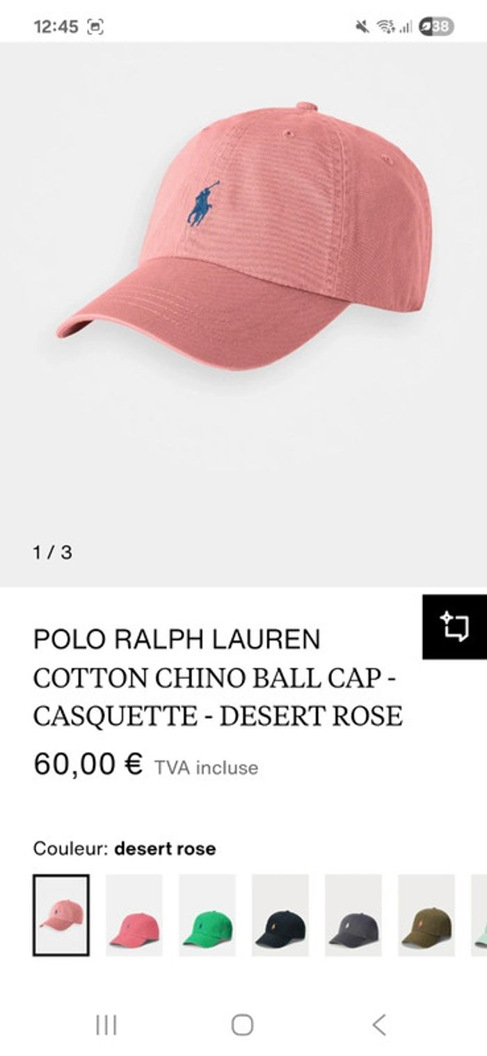 Casquette polo ralph lauren unisex original - photo numéro 7