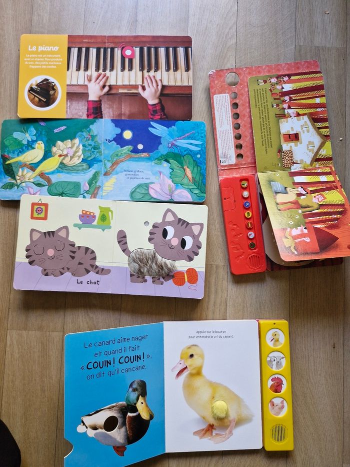 Lot de 4 livres sonores +1 offert pour bébé 12/36 mois : - photo numéro 7