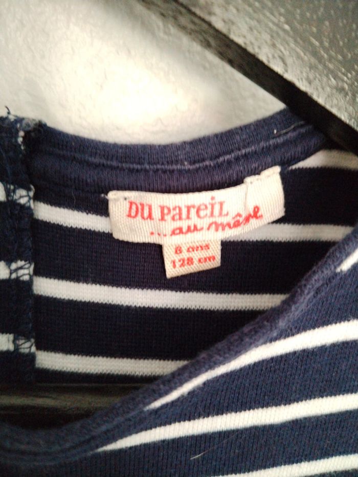 Robe bleu marine Marinière 8 ans - photo numéro 3