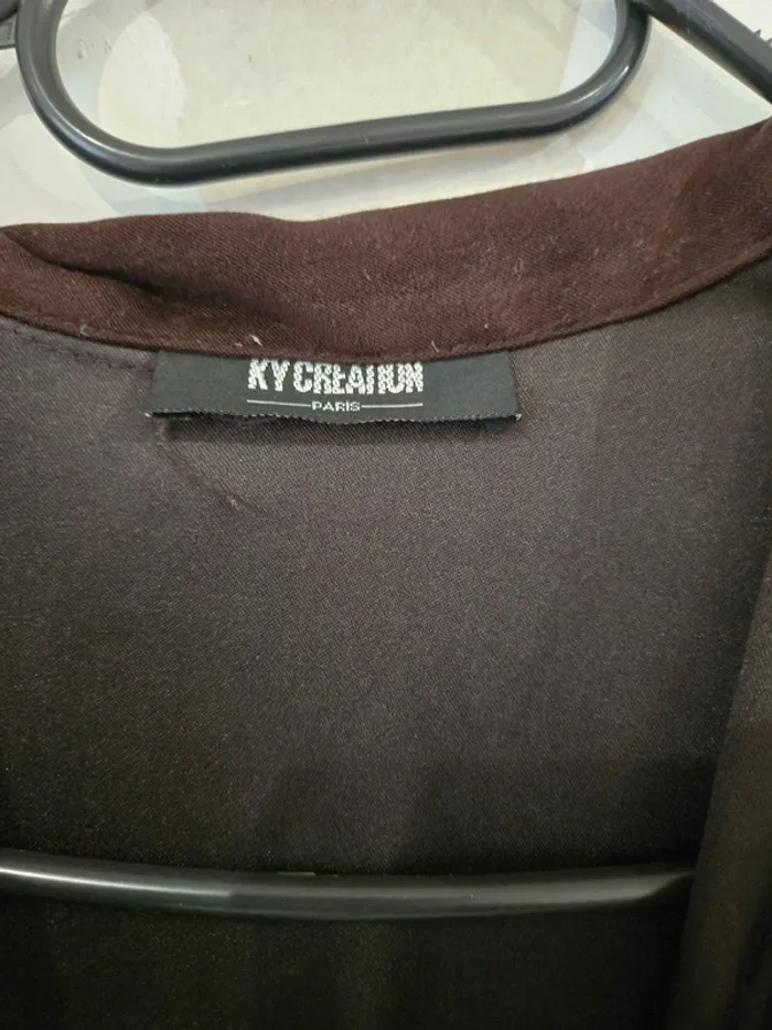 Veste en suédine marron Ky creation - photo numéro 4