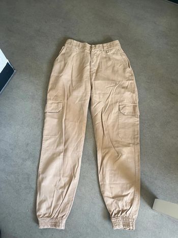 Pantalon coton beige