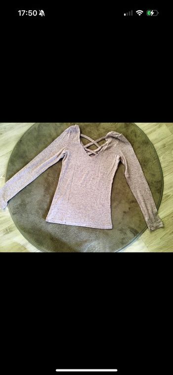 Haut  rose moucheté