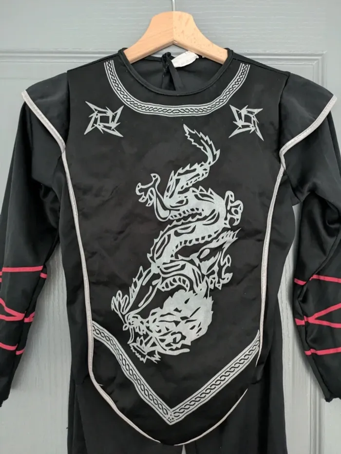 Costume déguisement ninja dragon 8 ans - photo numéro 2