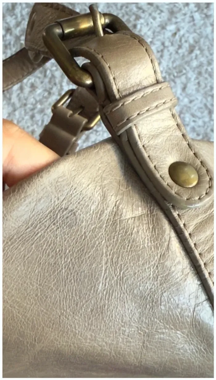 Sac Gérard Darel zippé gris très bon état - photo numéro 12